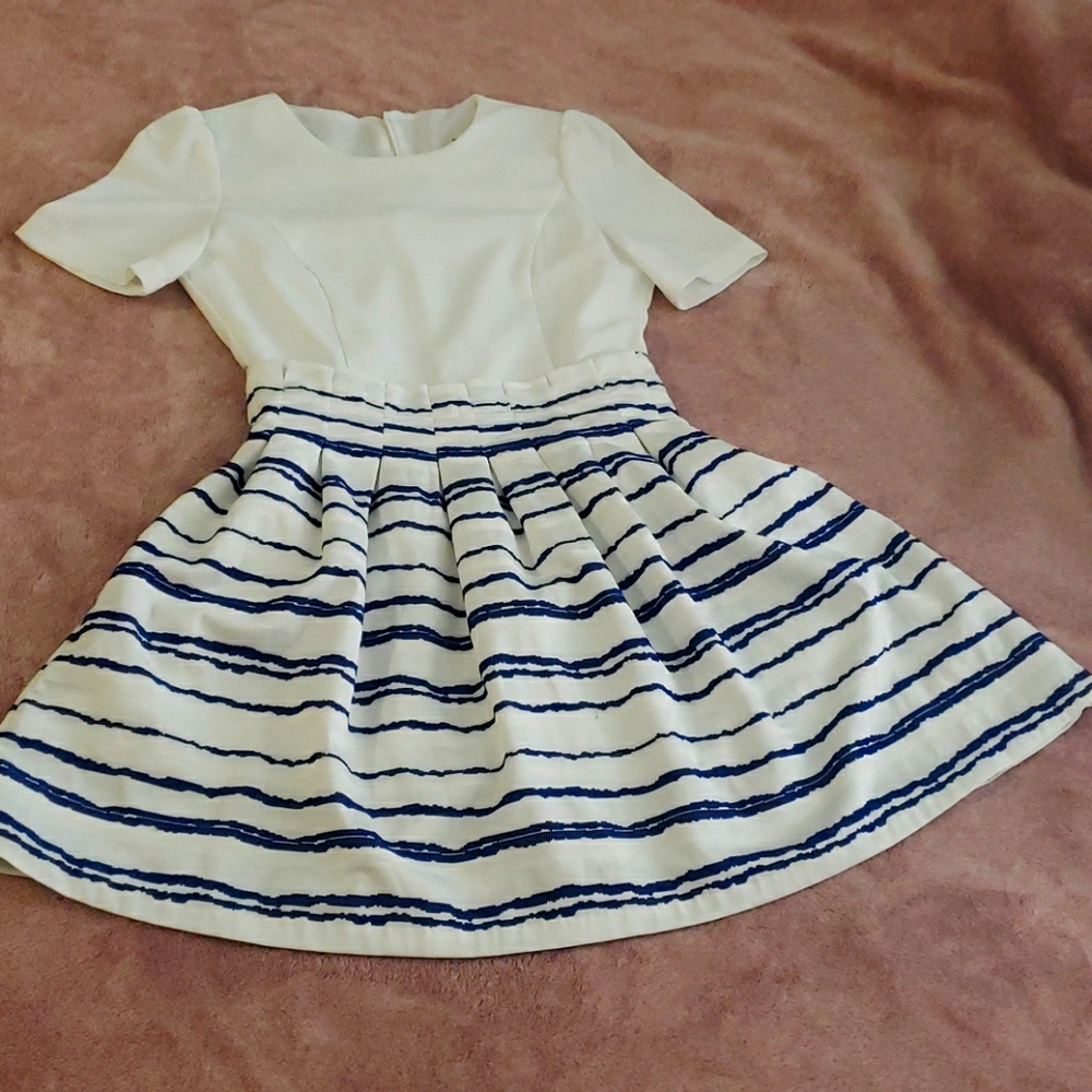 White and Blue Dress